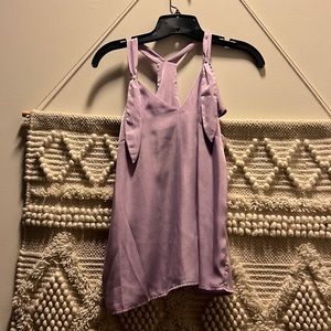 Satin Purple Tank Top